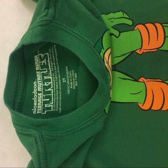 NICKELODEON TMNT Michelangelo Orange Turtle 2T - Picture 5 of 6